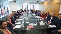 Los gobernadores, en la reunión en el CFI.&nbsp;