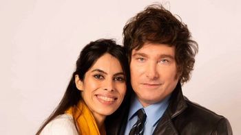 Rebeca Fleitas y Javier Milei. Rebeca Fleitas y Javier Milei.