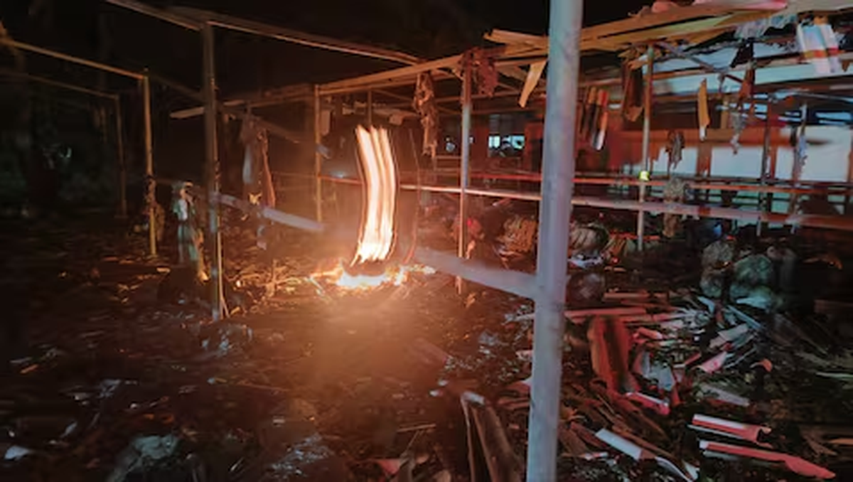 Así quedó parte de la Base Militar del 27, perteneciente al Batallón de Infantería N. 14, ubicada en la vereda El Juncal, jurisdicción de Aguachica, Cesar. | GENTILEZA API Así quedó parte de la Base Militar del 27, perteneciente al Batallón de Infantería N. 14, ubicada en la vereda El Juncal, jurisdicción de Aguachica, Cesar. | GENTILEZA API