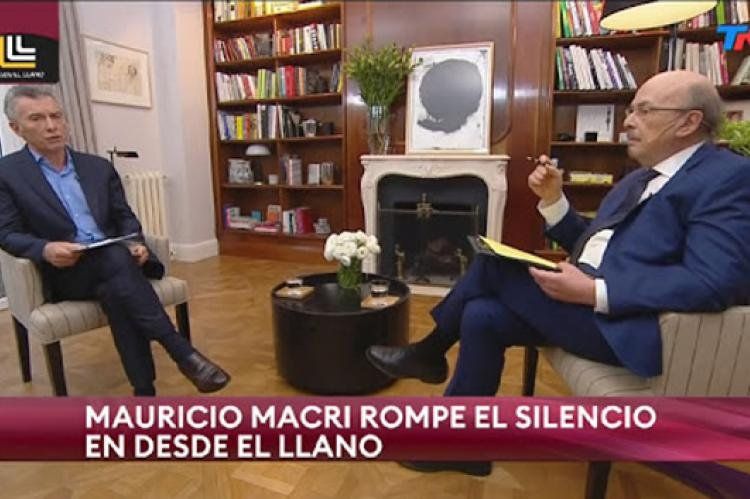 Mauricio Macri entrevistado por Joaquín Morales Solá.
