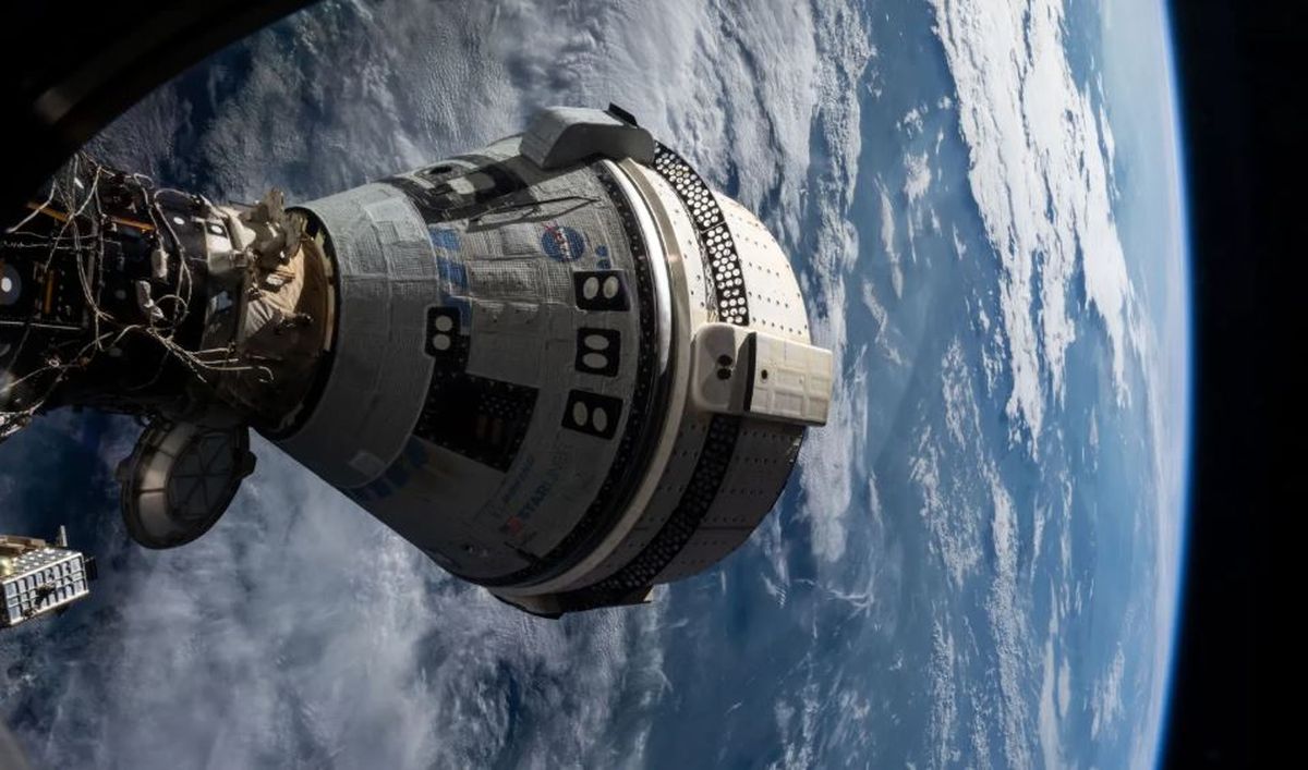 La nave espacial Starliner de Boeing, que lanzó a los astronautas de pruebas de vuelo tripulado de la NASA / Imagen: NASA
