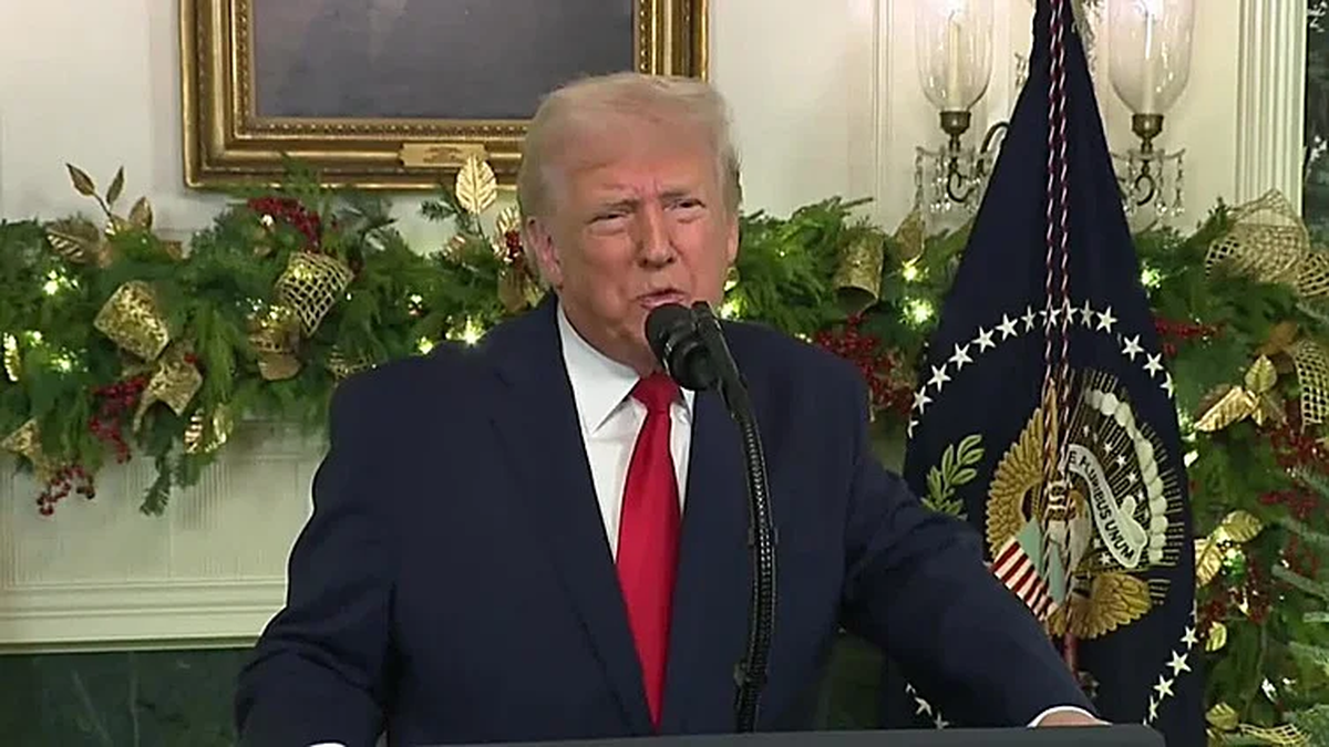 Trump abrió su discurso atacando a los inmigrantes y al sistema político anterior. Trump abrió su discurso atacando a los inmigrantes y al sistema político anterior.