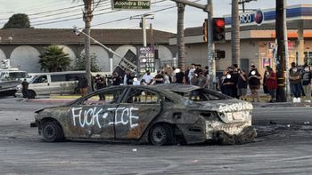 Protestas en Los Angeles contra ICE, el servicio de inmigración. Protestas en Los Angeles contra ICE, el servicio de inmigración.