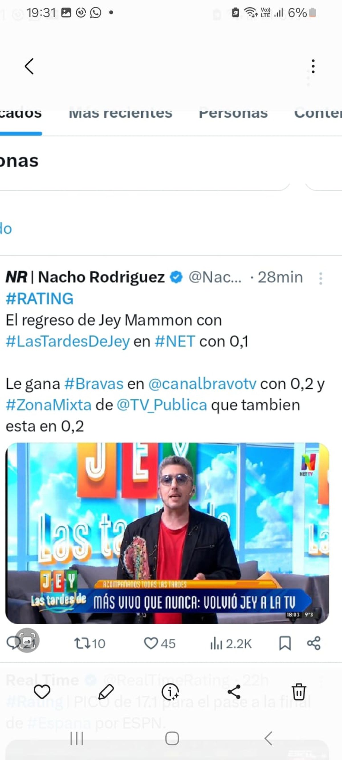 Fallido debut de Jey Mammon en Net TV Fallido debut de Jey Mammon en Net TV