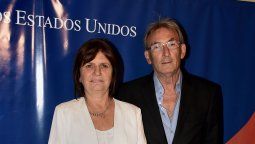 Patricia Bullirch junto a Guillermo Yanco, el&nbsp;primer damo.&nbsp;