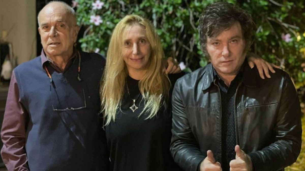 Carlos Rodríguez junto a Karina y Javier Milei Carlos Rodríguez junto a Karina y Javier Milei