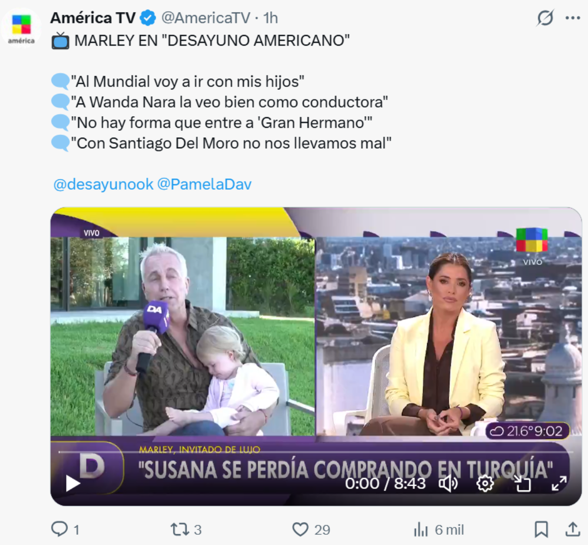 Marley apuntó sin filtro contra Gran Hermano y dejó en claro que no es de su agrado. Marley apuntó sin filtro contra Gran Hermano y dejó en claro que no es de su agrado.