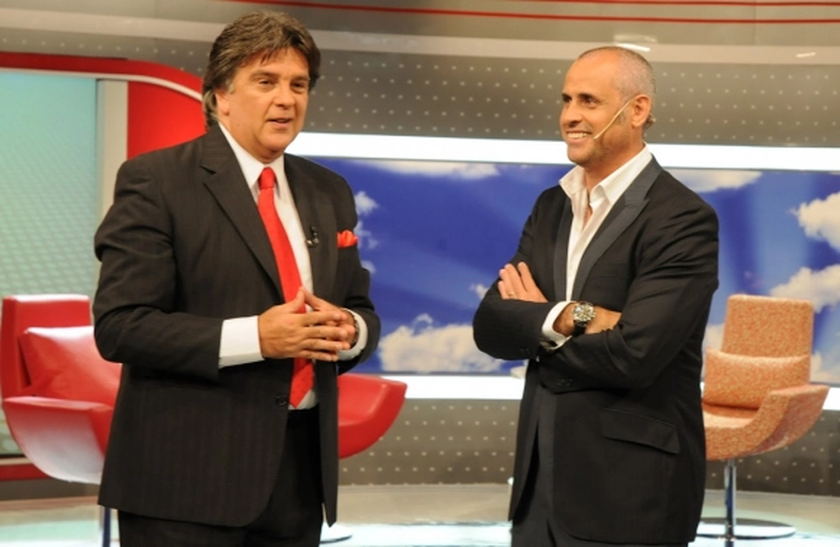 Jorge Rial junto a Luis Ventura, cuando ambos lideraban Intrusos.