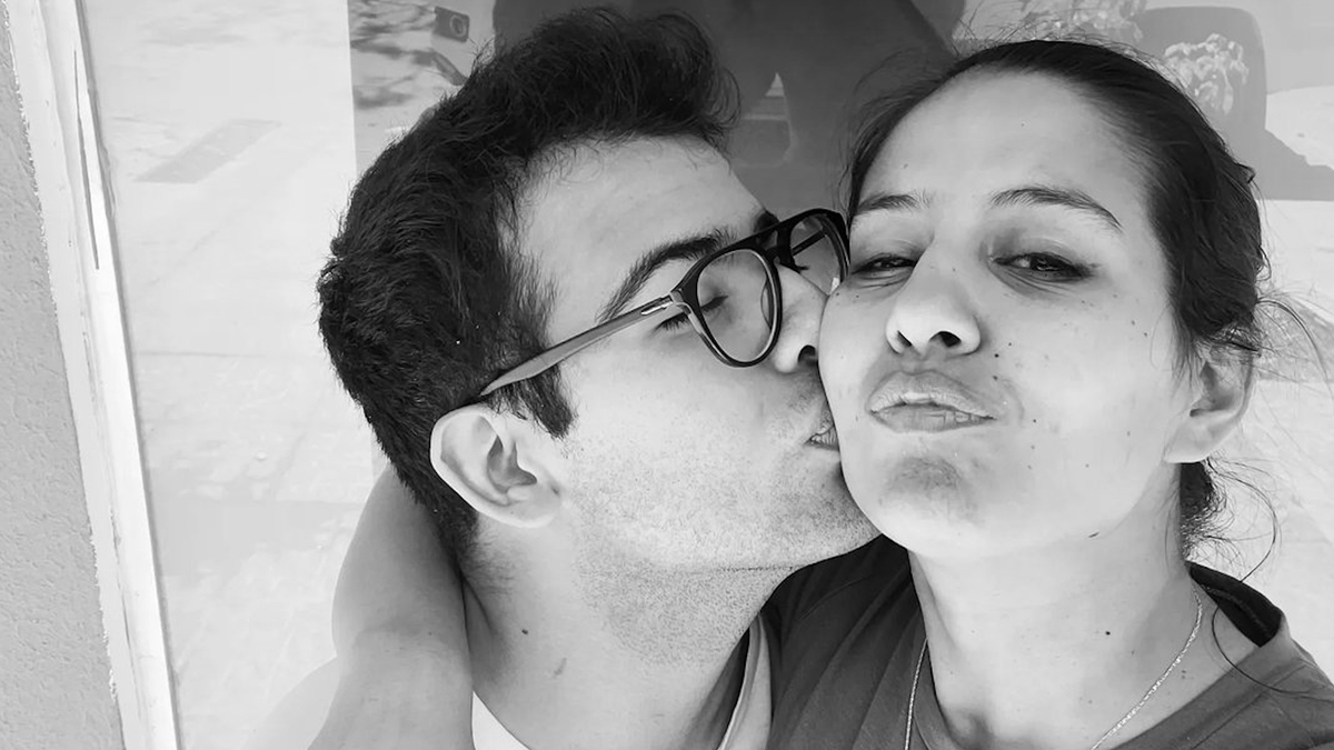 Cecilia Strzyzowski junto a César Sena, su esposo. Cecilia Strzyzowski junto a César Sena, su esposo.