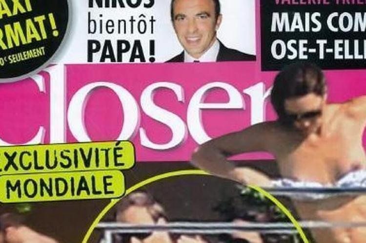 Un recorte de la portada de Closer.