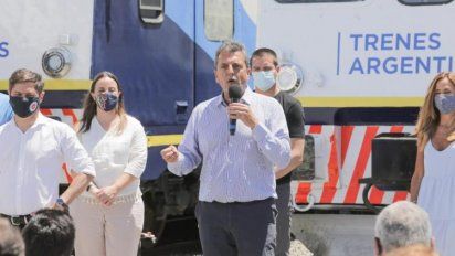 Massa, Kicillof y Meoni prueban el tren de General Guido a Divisadero de Pinamar
