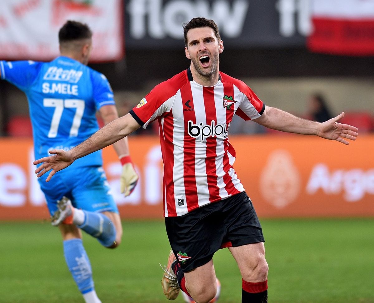 Mauro Boselli festeja el único tanto del partido en Estudiantes de La Plata vs. Unión de Santa Fe. (Foto: Prensa Estudiantes).