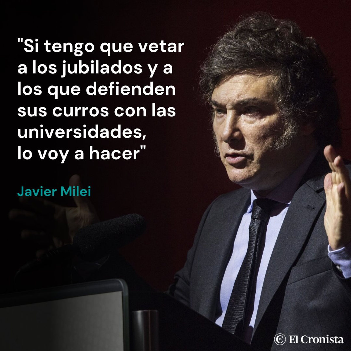 Otro duro discurso del presidente Javier Milei Otro duro discurso del presidente Javier Milei