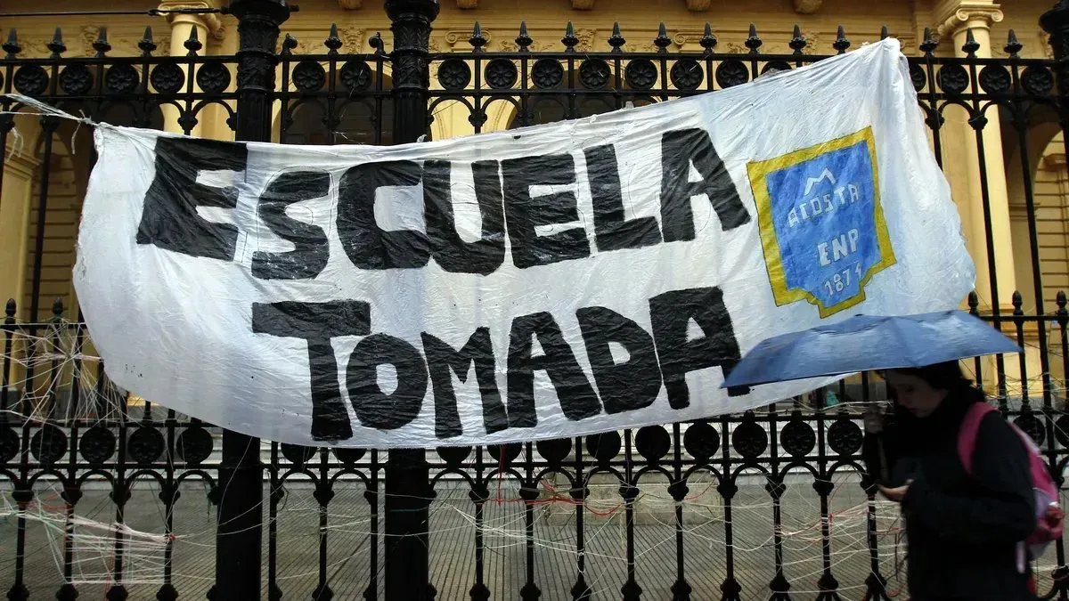 Una de las escuelas tomadas en CABA.