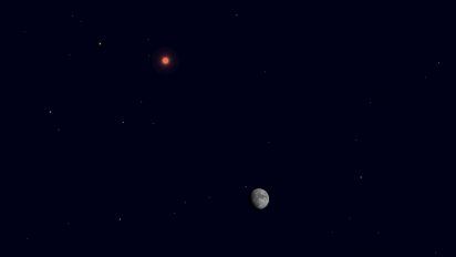 La Luna y Marte darán un espectáculo esta noche: Cómo verlo