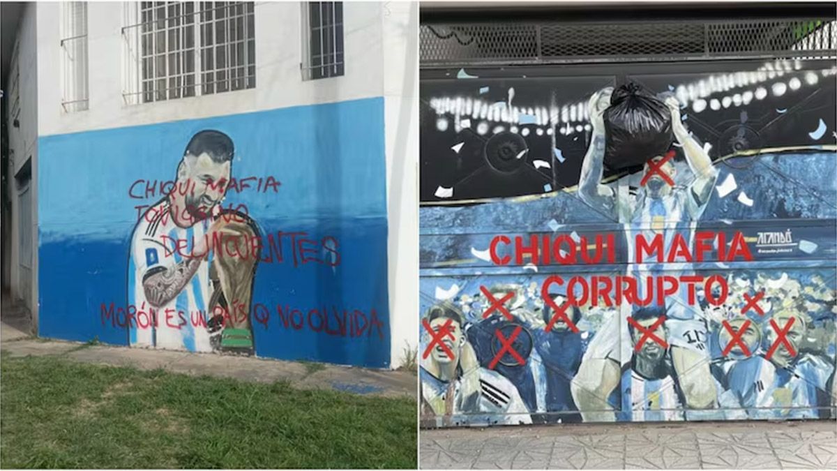 Claudio Chiqui Tapia recibió varios mensajes de advertencia luego de que fueran vandalizados murales de la Selección Argentina por polémicos fallos arbitrales. Claudio Chiqui Tapia recibió varios mensajes de advertencia luego de que fueran vandalizados murales de la Selección Argentina por polémicos fallos arbitrales.