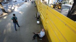 altText(En Recoleta, apoyo a una estación de Subte)}