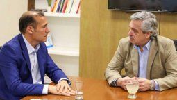 altText(Alberto F. recibió a Gutierrez, que fue con Vaca Muerta 