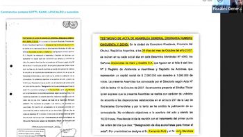 La documentación que presentó el fiscal Luciani en su fuerte alegato. La documentación que presentó el fiscal Luciani en su fuerte alegato.