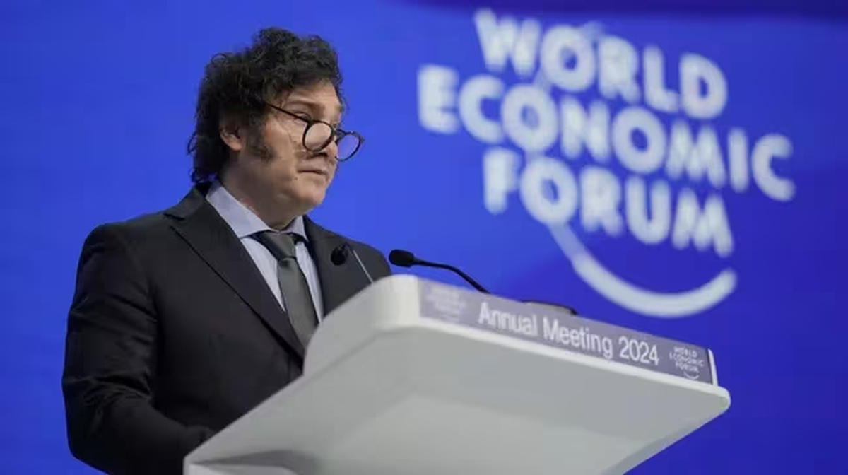En el Foro de Davos, Javier Milei leyó su discurso pero improvisó en algunos tramos como cuando mencionó la agenda "sangrienta" del aborto. En el Foro de Davos, Javier Milei leyó su discurso pero improvisó en algunos tramos como cuando mencionó la agenda "sangrienta" del aborto.