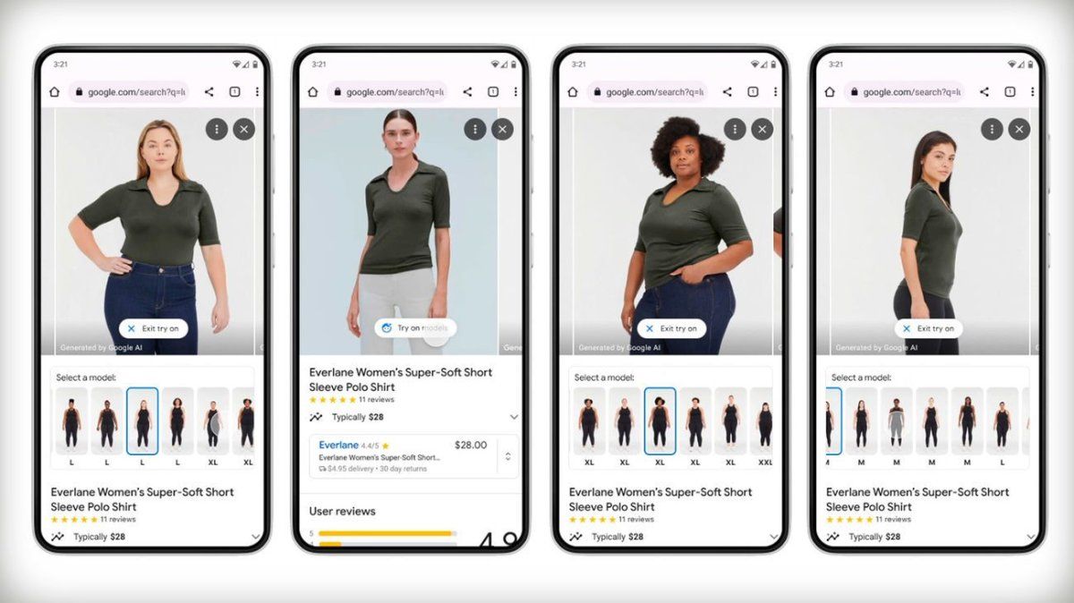 Google permite probar ropa con IA antes de comprar. &nbsp;