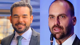 Sérgio SantAna y Eduardo Bolsonaro.