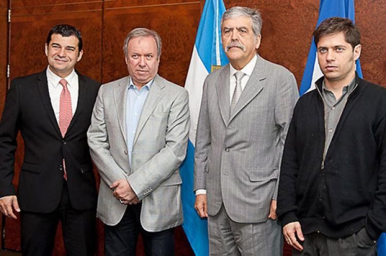 Galuccio, Peralta, De Vido y Kicillof.