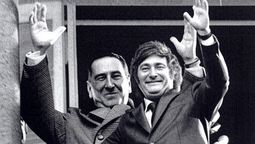 Juan Perón y Javier Milei.