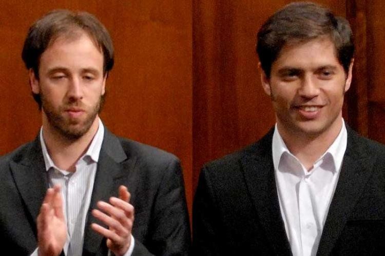 Gobernador Axel Kicillof y ministro Pablo López.