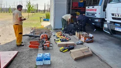 Incendios en Córdoba: El aporte de Santa Fe y Rosario para combatir el fuego