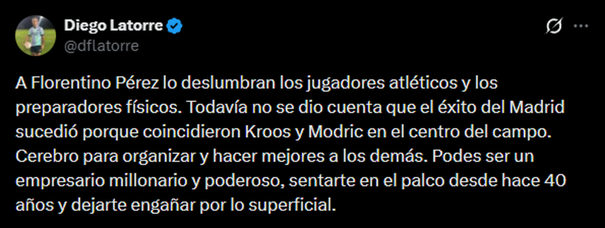 Diego Latorre, vía X Diego Latorre, vía X