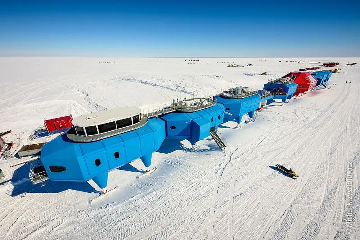 Base británica en la Antártida.