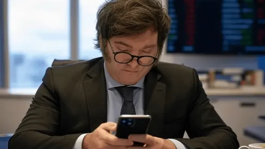 Javier Milei pasa demasiado tiempo en las redes, pero ya no generaría tanta atracción.&nbsp;