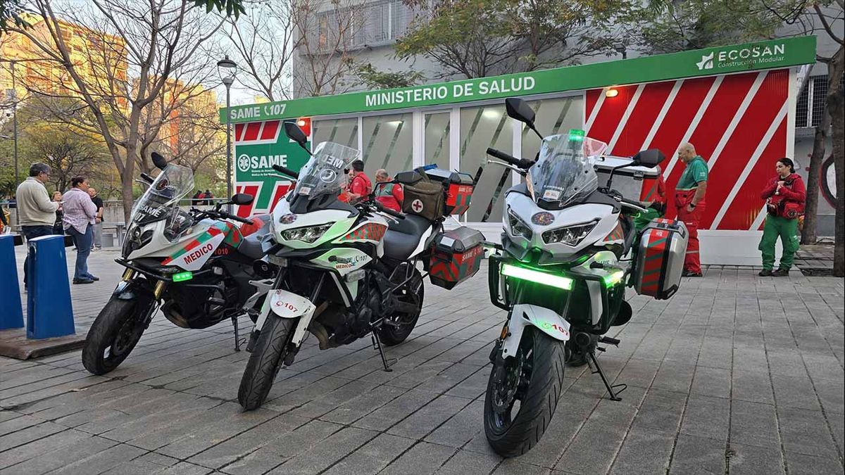 El SAME asistió a una escuela en Caballito. El SAME asistió a una escuela en Caballito. 