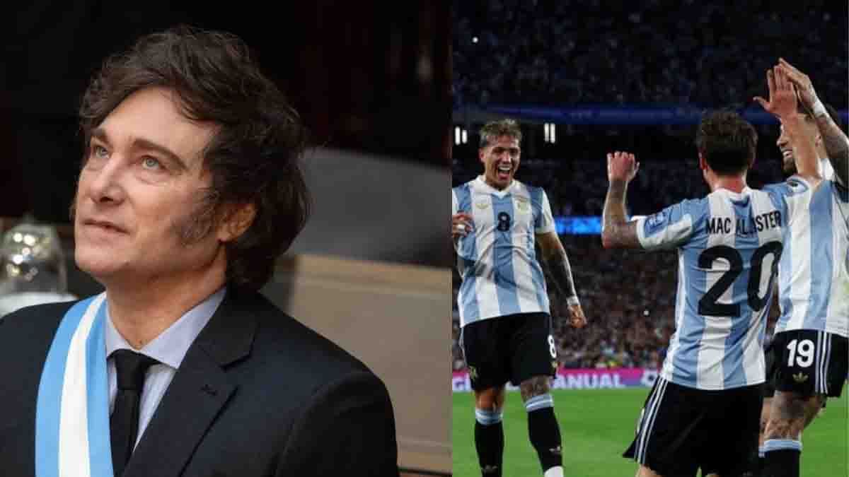 El presidente de la nación, Javier Milei, celebró la goleada de Argentina frente a Brasil 4-1 y en las redes le recordaron el vídeo de su “desinterés total”. El presidente de la nación, Javier Milei, celebró la goleada de Argentina frente a Brasil 4-1 y en las redes le recordaron el vídeo de su “desinterés total”.