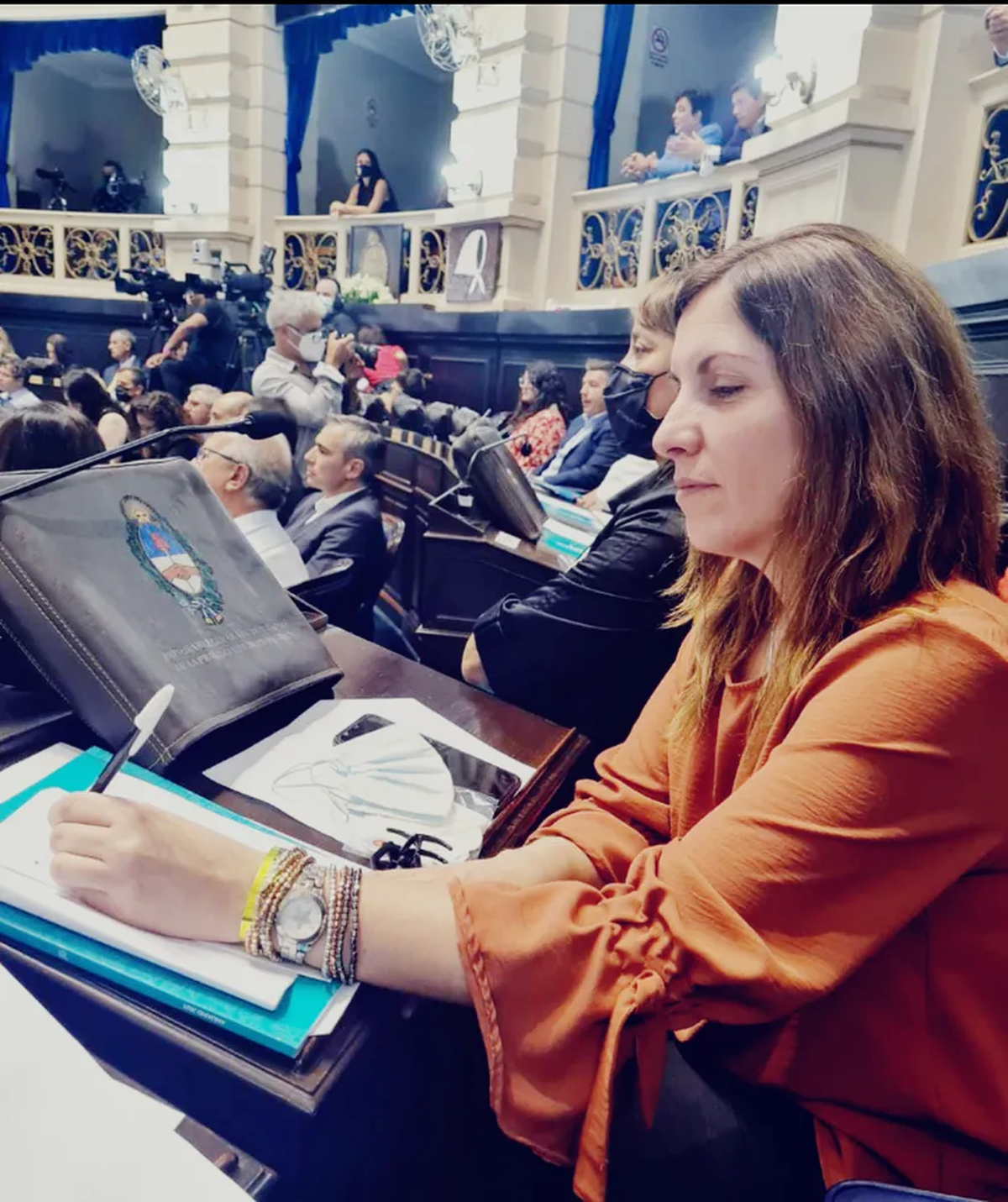 Constanza Moragues Santos, quien ingresó a la Legislatura bonaerense con José Luis Espert....