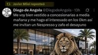 Javier Milei volvió a ser blanco de burlas en las redes después de darle repost a un meme que confundió con un elogio a su Gobierno. Las ironías no son lo suyo. Foto: X