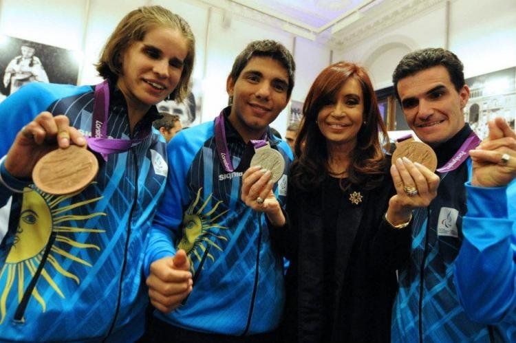 Cristina felicitó a los atletas argentinos paraolímpicos.