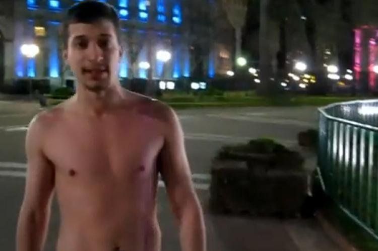 Imagen del video grabado en Plaza de Mayo.