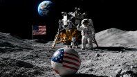 La NASA prometió llevar un balón a la Luna si gana USA el Mundial 2026 La NASA prometió llevar un balón a la Luna si gana USA el Mundial 2026