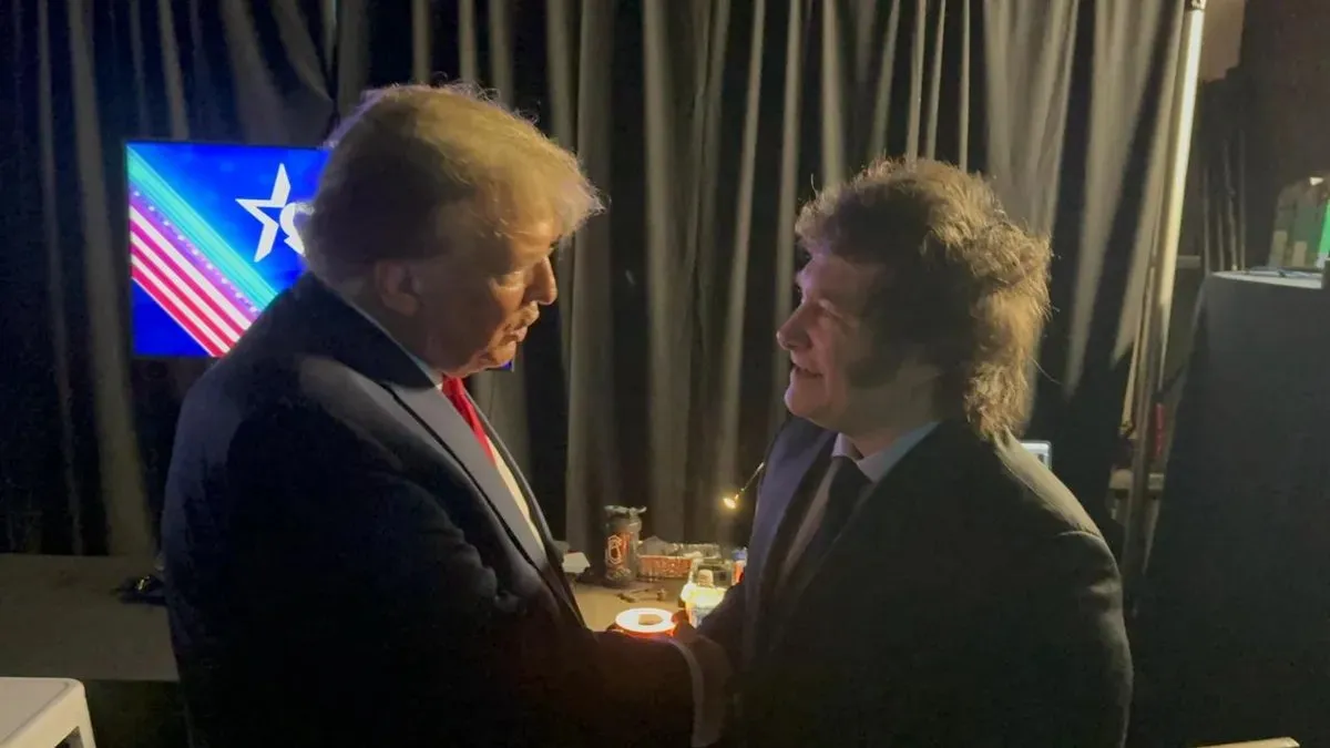 Javier Milei y Donald Trump cuando se encontraron en un foro conservador en USA. Javier Milei y Donald Trump cuando se encontraron en un foro conservador en USA.