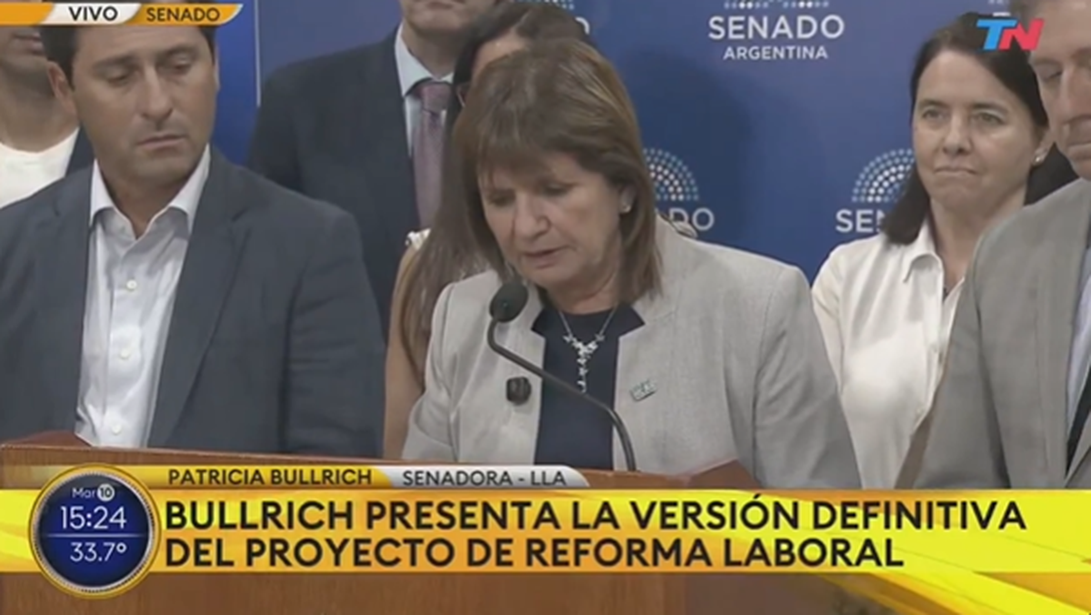 El Gobierno asegura que tiene los votos para lograr aprobar la reforma laboral. Patricia Bullrich lleva la batuta.