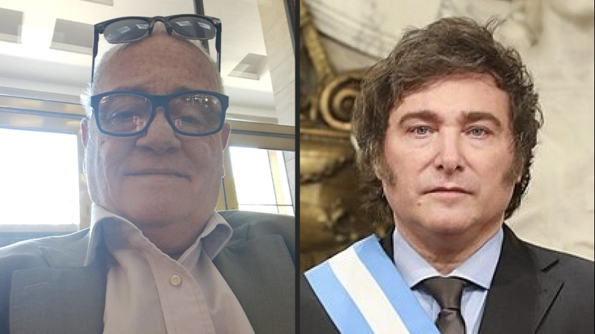 Daniel Sarwer, presidente de la ONG ARM Global, y Javier Milei. Daniel Sarwer, presidente de la ONG ARM Global, y Javier Milei.