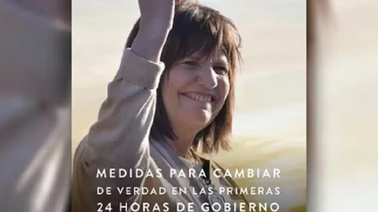 Tapa del libro de la candidata de JxC Tapa del libro de la candidata de JxC