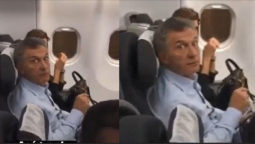 altText(Video del tenso momento entre Macri y una pasajera en un vuelo: 