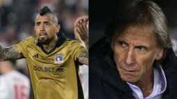 ArturoVidal volvió a hablar en conferencia de prensa y disparó contra el técnico deChile, Ricardo Gareca, por no convocarlo para las Eliminatorias del Mundial2026.