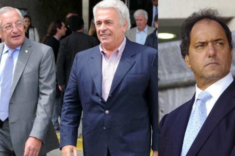 Fellner, De la Sota y Scioli juntos por el mismo reclamo.