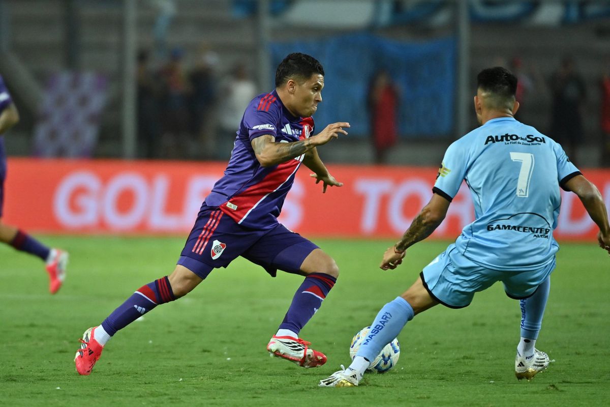 Juanfer Quintero fue el mejor de River esta noche