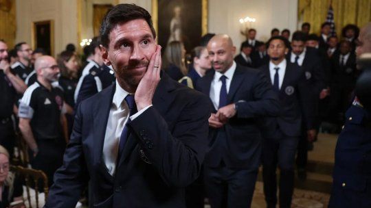 Lionel Messi en la Casa Blanca el jueves 5 de marzo de 2026. Lionel Messi en la Casa Blanca el jueves 5 de marzo de 2026.