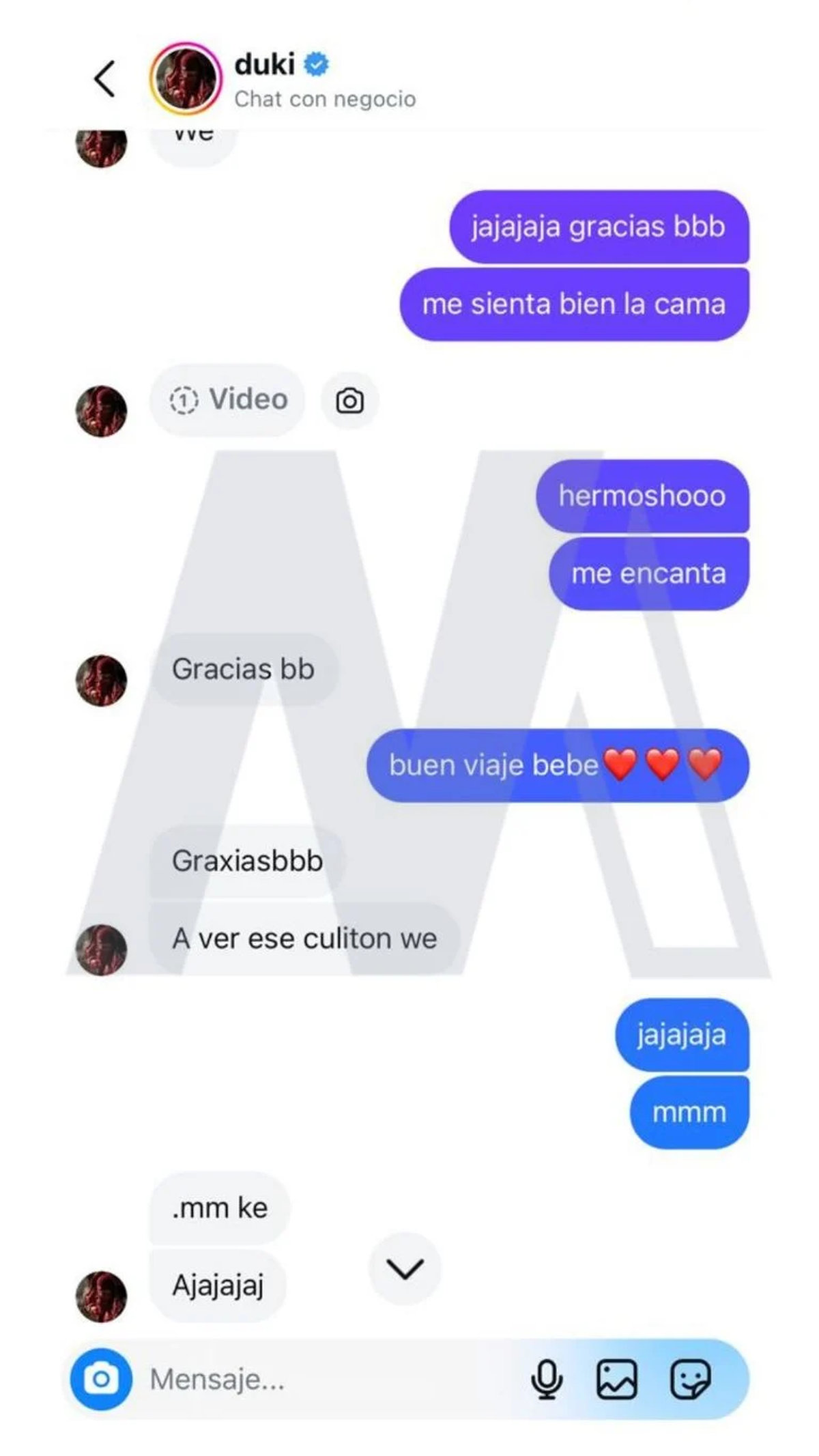 Las capturas del chat entre Lula y Duki. (Foto: Lula/Minuto Neuquén). Las capturas del chat entre Lula y Duki. (Foto: Lula/Minuto Neuquén).